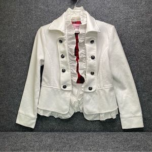 Lydia White Jacket with Ruffle Women’s Size M